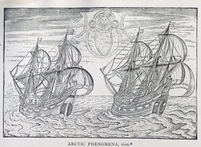 「北極の現象」、ゲリットドヴィールの 『航海記』、アムステルダム、1600年 作： Netherlandish School